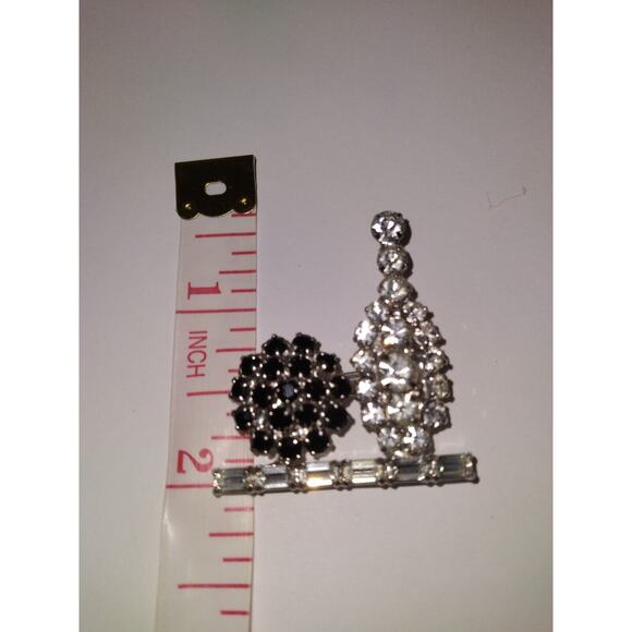 Vintage B. David Brooch/ Pin Bowling Ball with Bowling Pin Rhinestone Pin/Brooch - Picture 3 of 7